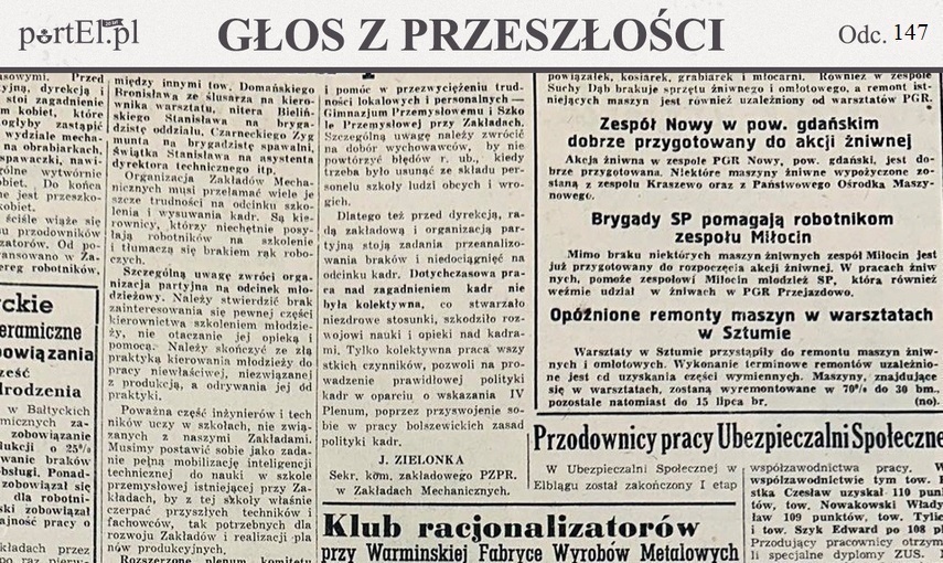 Elbląg, Głos Wybrzeża, nr 177, 1950 r.