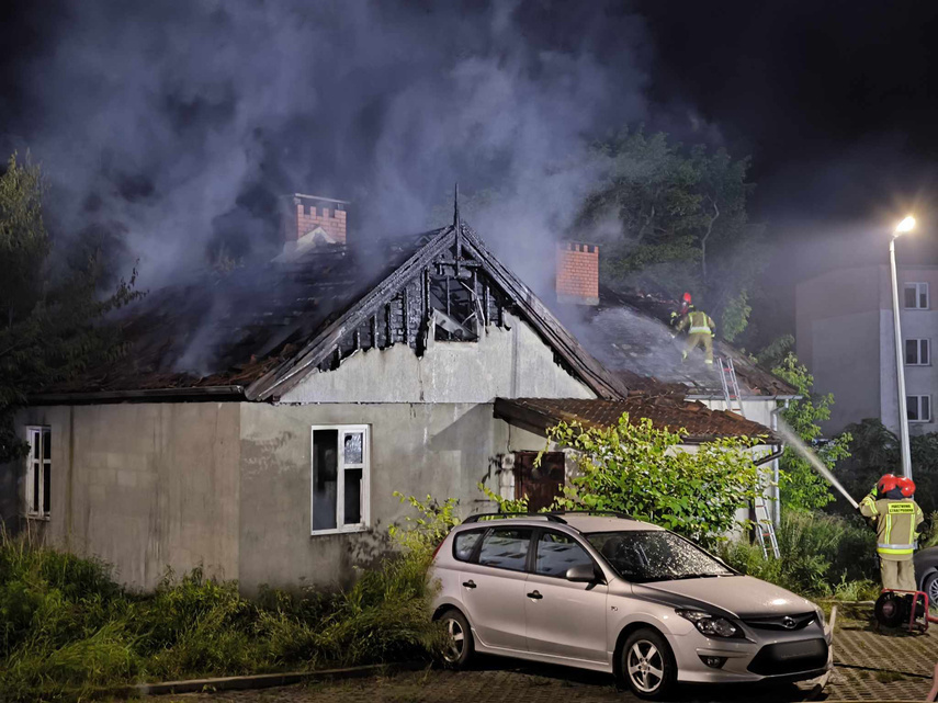 Elbląg, Pożar przy ulicy Teatralnej