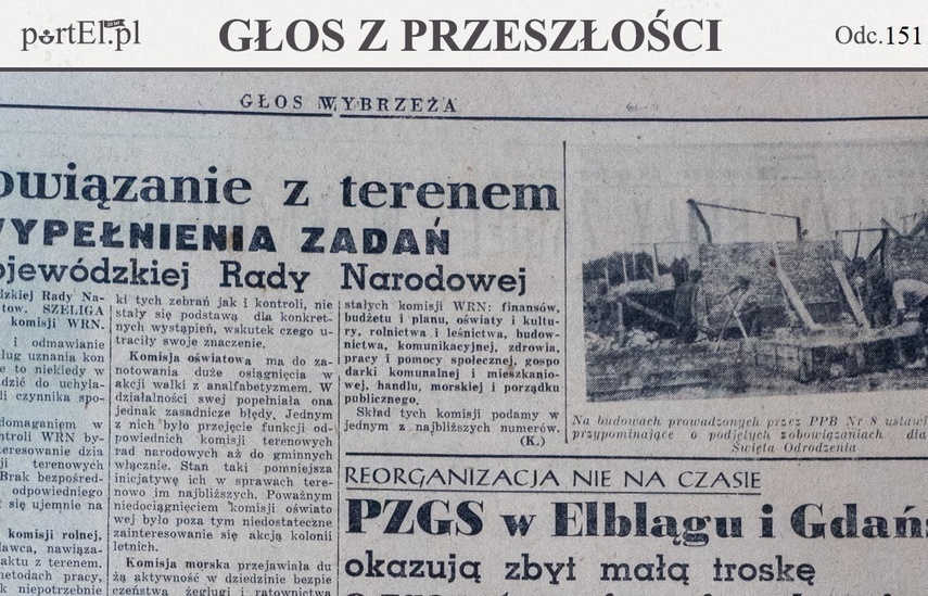 Elbląg, Głos Wybrzeża nr 197, 1950 r.