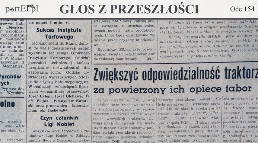 Elbląg, Głos Wybrzeża nr 199, 1950 r.