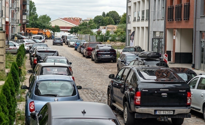 Elbląg, Bednarska w dzień powszedni