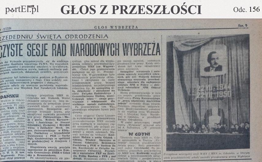 Elbląg, Głos Wybrzeża nr 200, 1950 r.