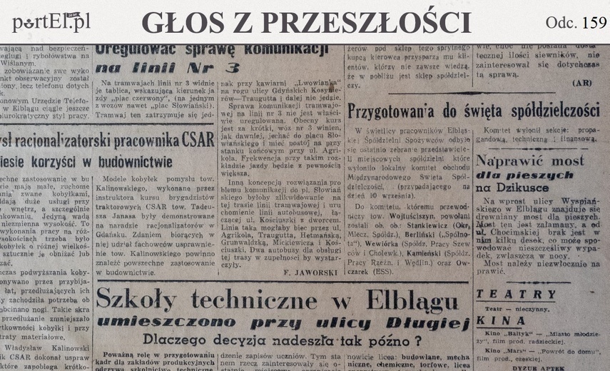 Elbląg, Głos Wybrzeża nr 239, 1950 r.