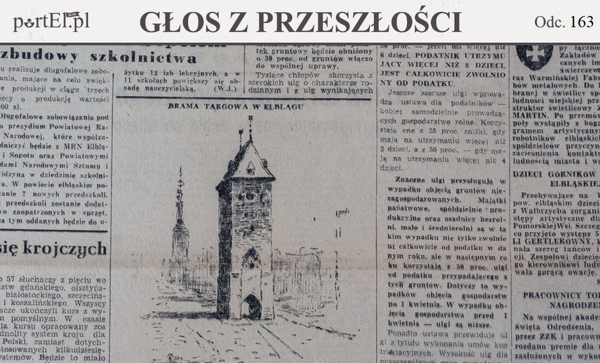 Elbląg, Głos Wybrzeża nr 204, 1950 r.