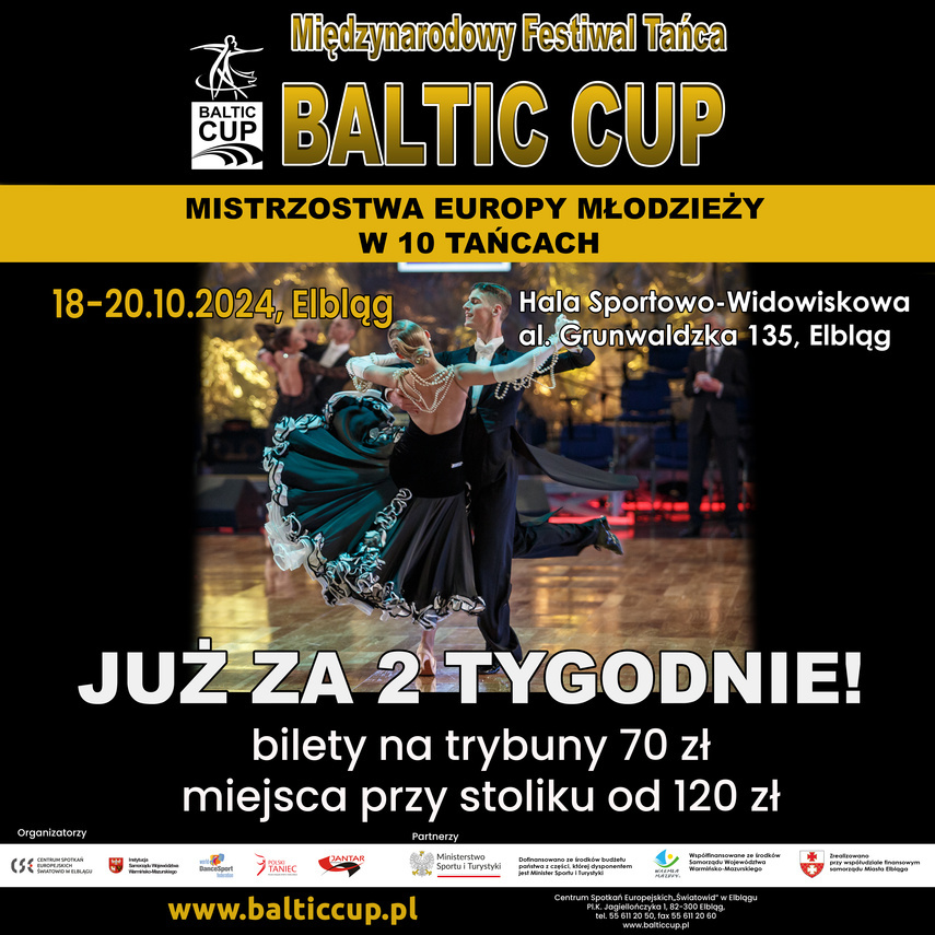 Elbląg, Elbląg stanie się stolicą tańca - 24. Edycja Międzynarodowego Festiwalu Tańca „Baltic Cup”