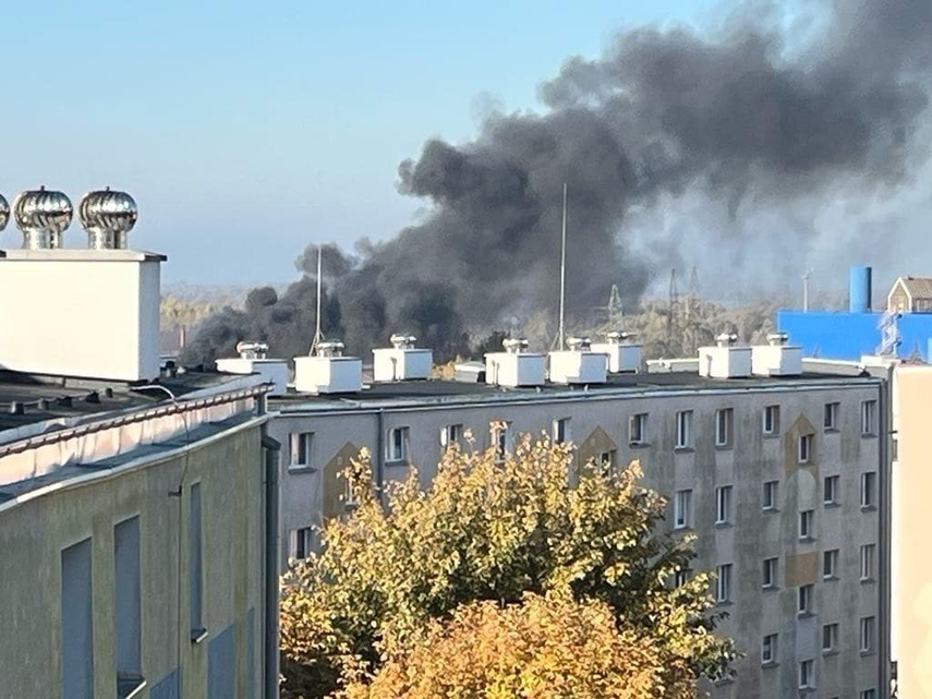 Elbląg, Pożar na terenie starej odlewni