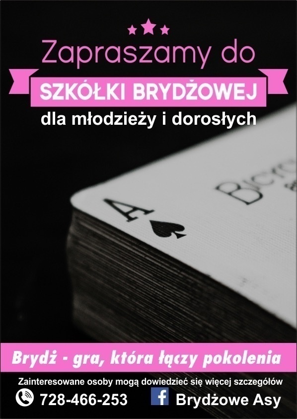 W Elblągu rusza szkółka brydża. Zapisz się!