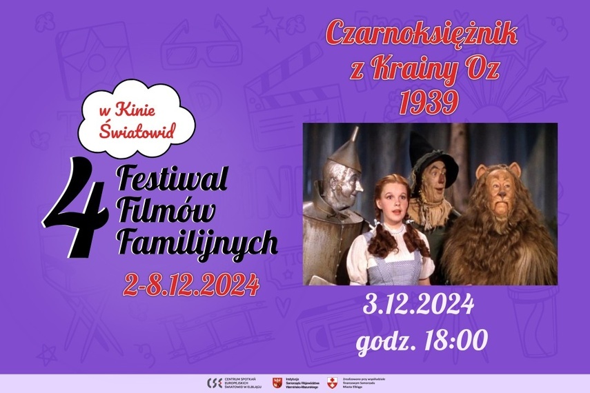 Elbląg, Czarnoksiężnik z Krainy Oz na Festiwalu Filmów Familijnych