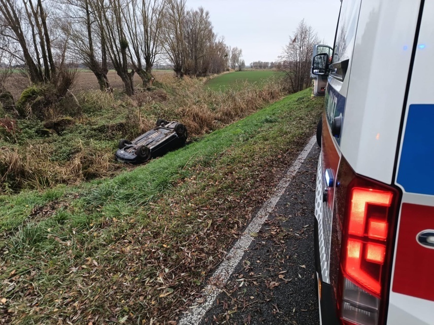 Elbląg, Dachował na drodze nr 22