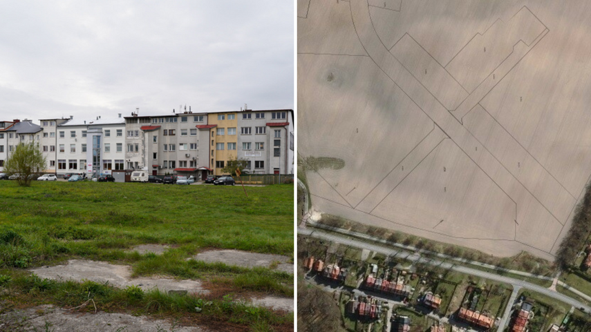Elbląg, Chętnych nie było na zakup działki przy ul. Wiślickiej (z lewej) i Lwowskiej Elbląg, Chętnych nie było na zakup działki przy ul. Wiślickiej (z lewej) i Lwowskiej