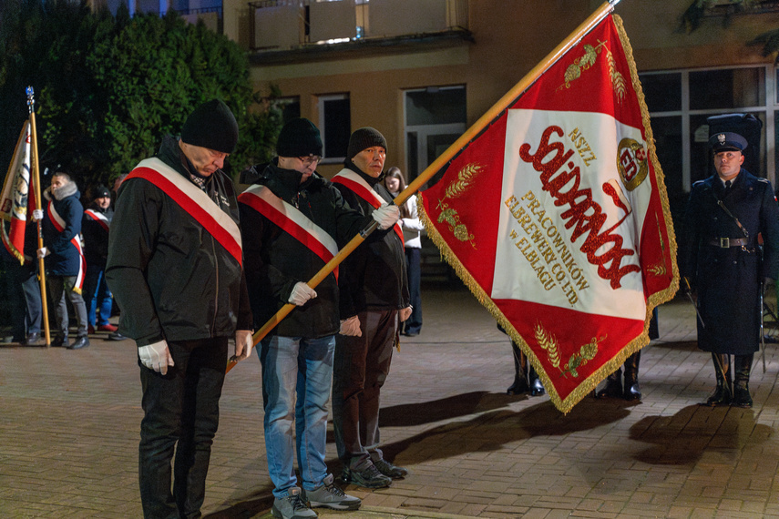 Elbląg, Obchody wydarzeń Grudnia 70, zorganizowane przez Solidarność,