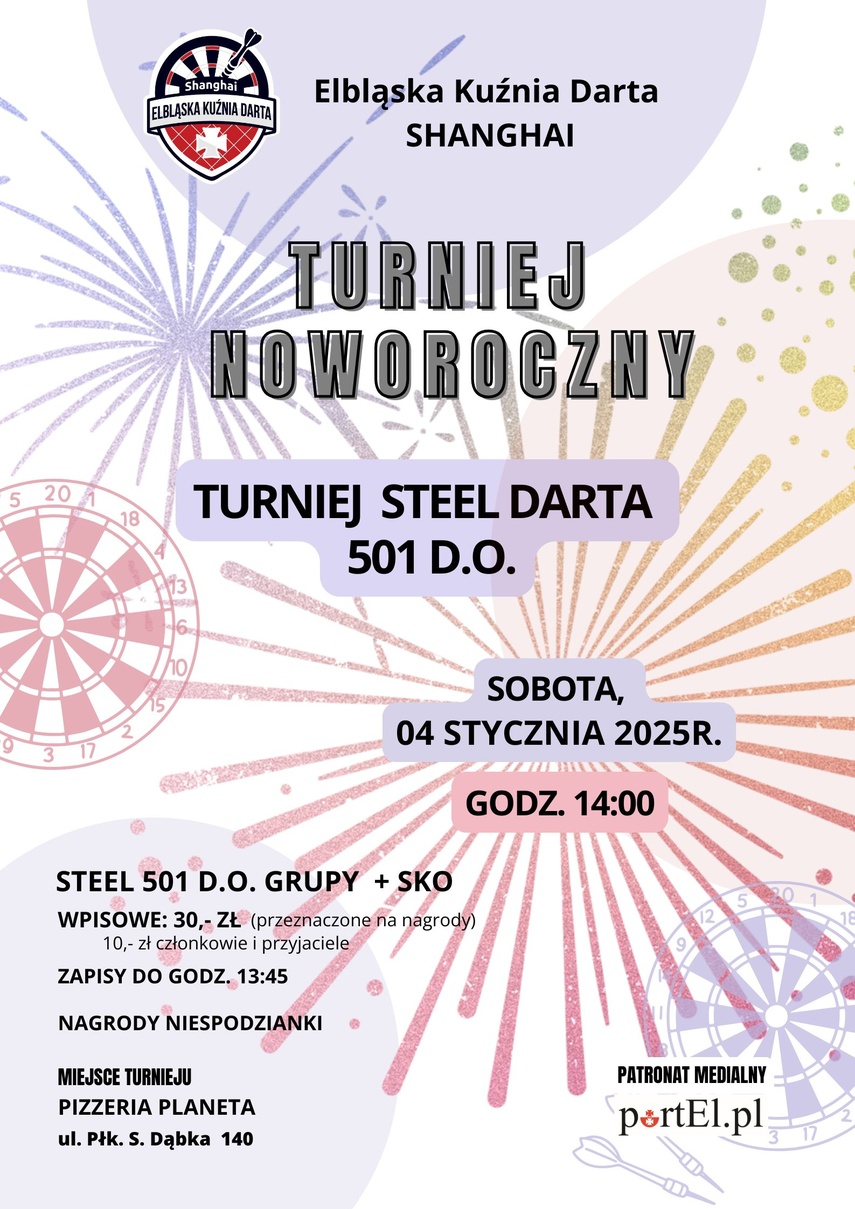 Elbląg, Noworoczny turniej darta Elbląg, Noworoczny turniej darta