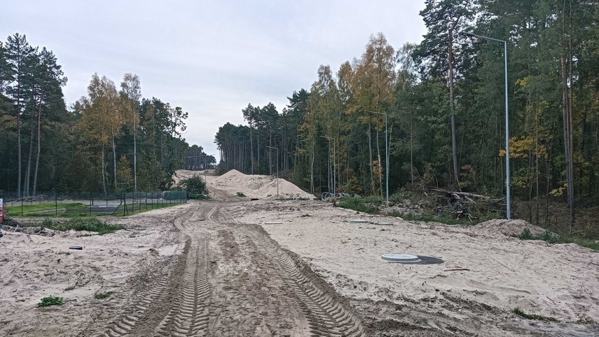 Elbląg, Ulicą Leśną do plaży