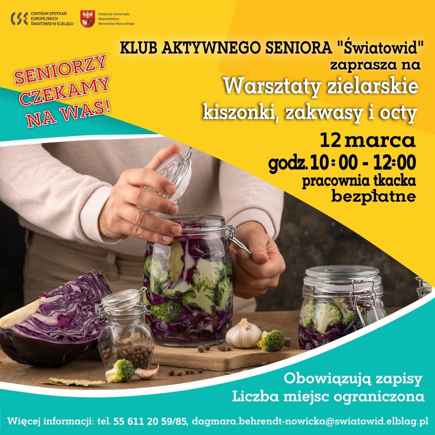 Elbląg, Warsztaty zgłębiające tajniki robienia kiszonek, zakwasów i octów! Elbląg, Warsztaty zgłębiające tajniki robienia kiszonek, zakwasów i octów!