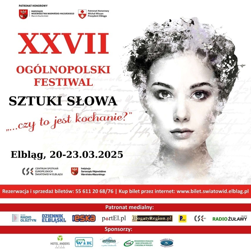 Elbląg, XXVII edycja Ogólnopolskiego Festiwalu Sztuki Słowa „...czy to jest kochanie?”, czyli emocje zawarte w słowie Elbląg, XXVII edycja Ogólnopolskiego Festiwalu Sztuki Słowa „...czy to jest kochanie?”, czyli emocje zawarte w słowie