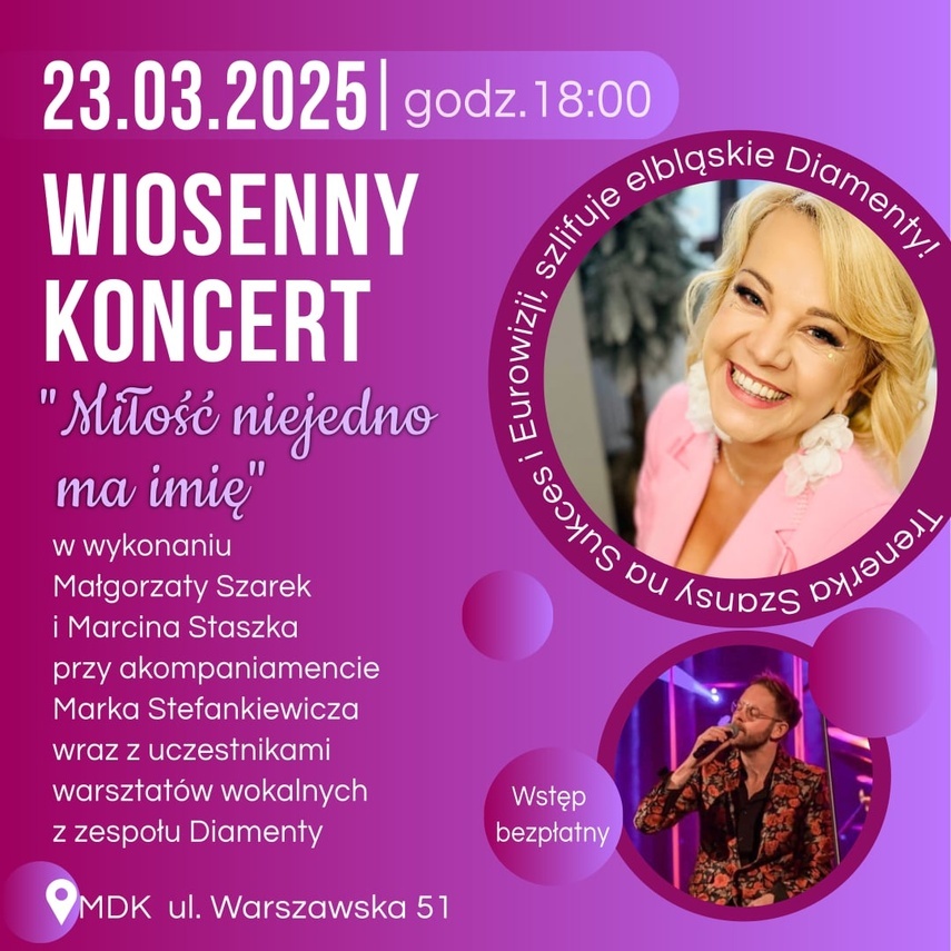 Elbląg, Wiosenny koncert zespołu Diamenty