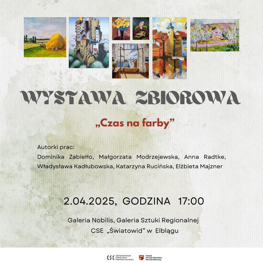 Elbląg, Wystawa prac amatorskich „Czas na farby”. Zaproszenie do świata emocji i wyobraźni