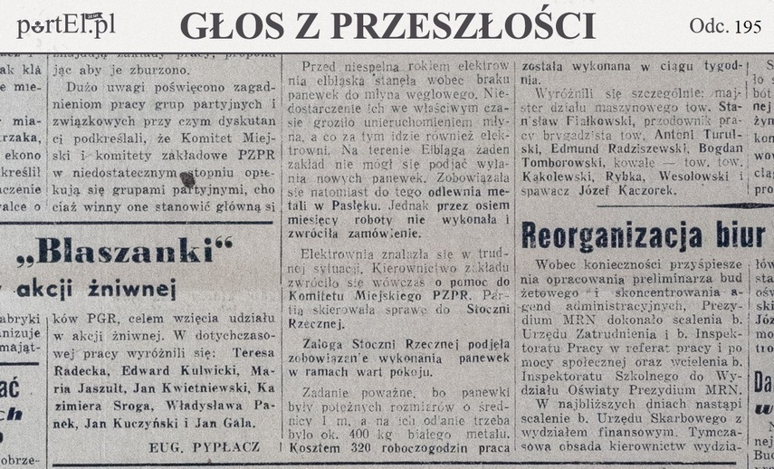 Elbląg, Głos Wybrzeża nr 226, 1950 r. Elbląg, Głos Wybrzeża nr 226, 1950 r.