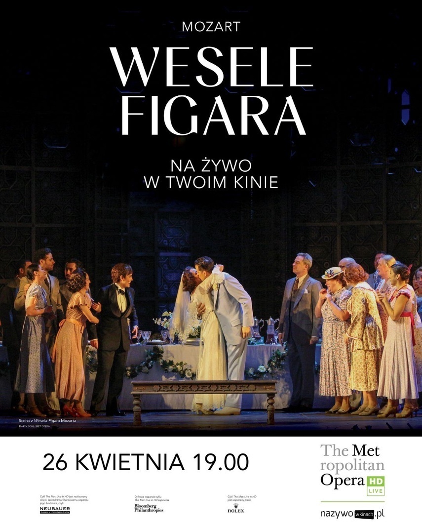 "Wesele Figara", The Metropolitan Opera w Elblągu "Wesele Figara", The Metropolitan Opera w Elblągu