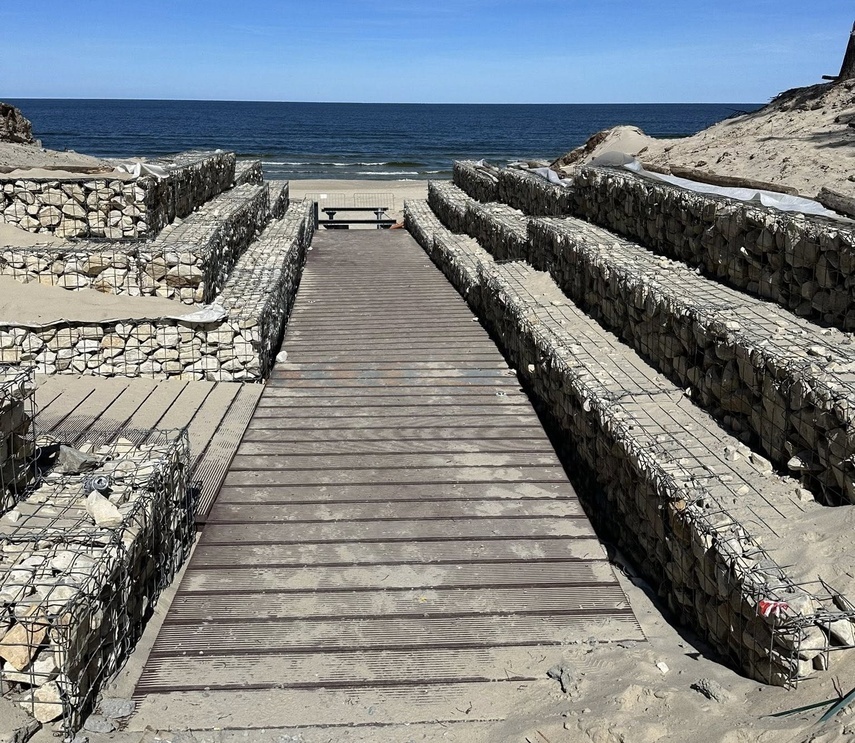 Elbląg, Kończą się prace przy budowie nowych zejść na plażę w Stegnie, Elbląg, Kończą się prace przy budowie nowych zejść na plażę w Stegnie,