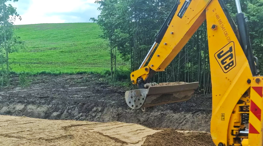 Elbląg, Trwają prace przy budowie odcinka ścieżki rowerowej przy drodze wojewódzkiej nr 527, Elbląg, Trwają prace przy budowie odcinka ścieżki rowerowej przy drodze wojewódzkiej nr 527,