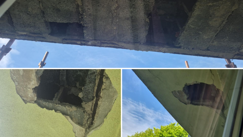 Elbląg, Balkon się sypał, spółdzielnia po naprawie uspokaja Elbląg, Balkon się sypał, spółdzielnia po naprawie uspokaja