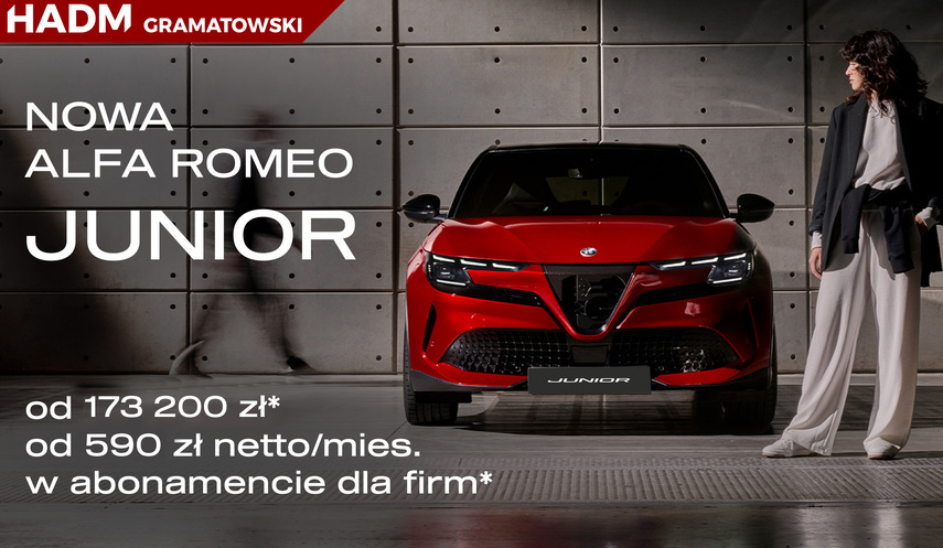 Nowa Alfa Romeo Junior już od 590 zł netto/mies.*- elegancja, technologia i ekologia w jednym! Nowa Alfa Romeo Junior już od 590 zł netto/mies.*- elegancja, technologia i ekologia w jednym!