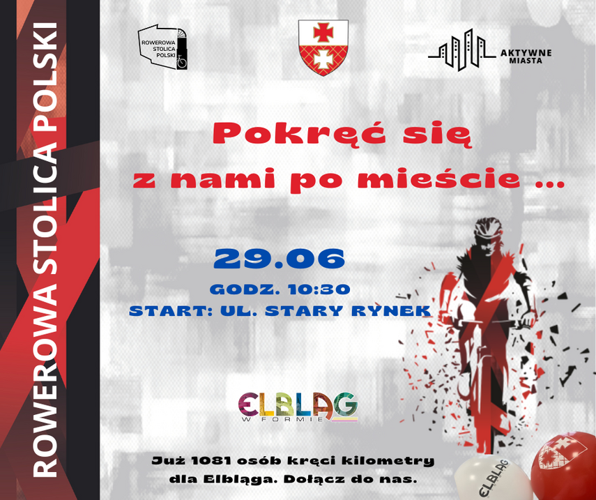 Elbląg, Wspólne kręcenie kilometrów podczas Dni Elbląga Elbląg, Wspólne kręcenie kilometrów podczas Dni Elbląga