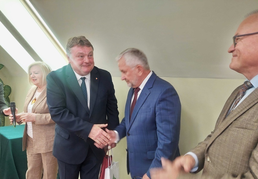 Elbląg, Witold Wróblewski ze starostą powiatu elbląskiego Maciejem Romanowskim,