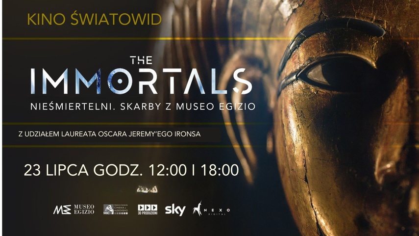 Elbląg, "Nieśmiertelni. Skarby z Museo Egizio" w kinie Światowid