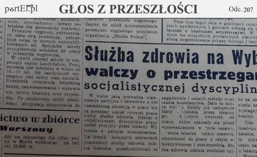 Elbląg, „Kolarze w służbie pokoju” (Głos z przeszłości, odc. 207)