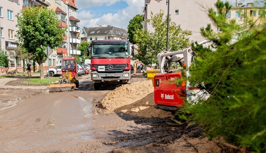 Elbląg, Przy Kumieli dzień po powodzi Elbląg, Przy Kumieli dzień po powodzi