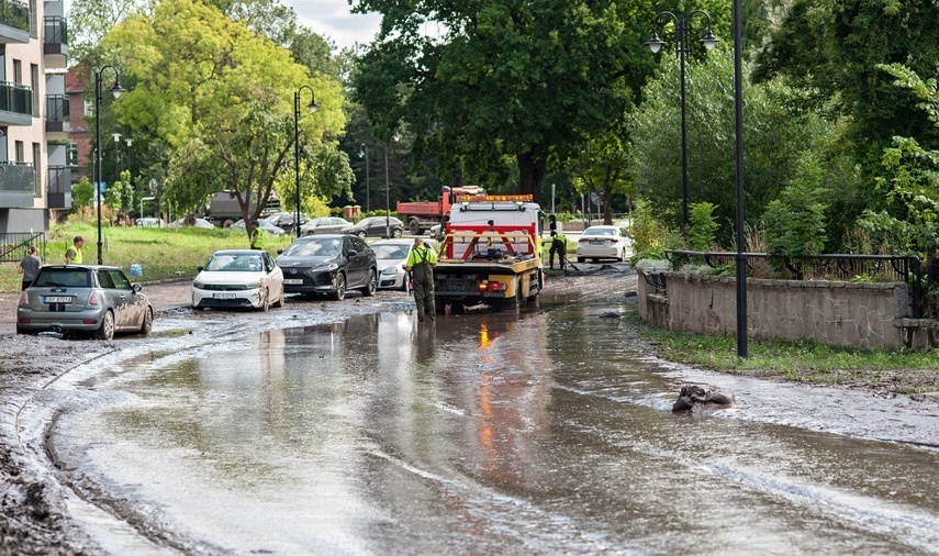 Elbląg, Ul. Związku Jaszczurczego po powodzi Elbląg, Ul. Związku Jaszczurczego po powodzi