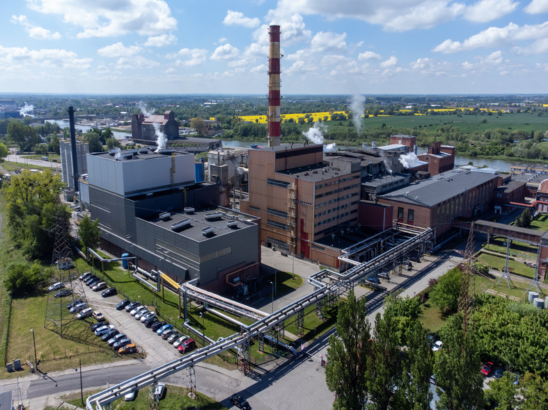 Elbląg, Energa Kogeneracja z lotu drona