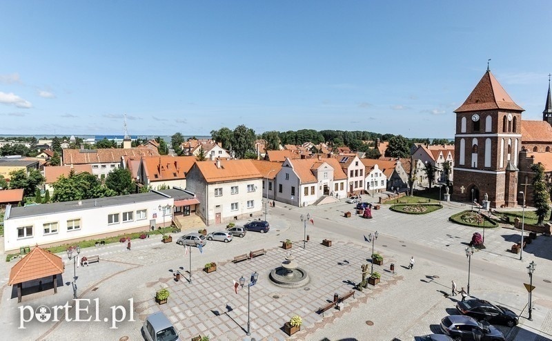 Elbląg, (Widok na rynek w Tolkmicku Elbląg, (Widok na rynek w Tolkmicku