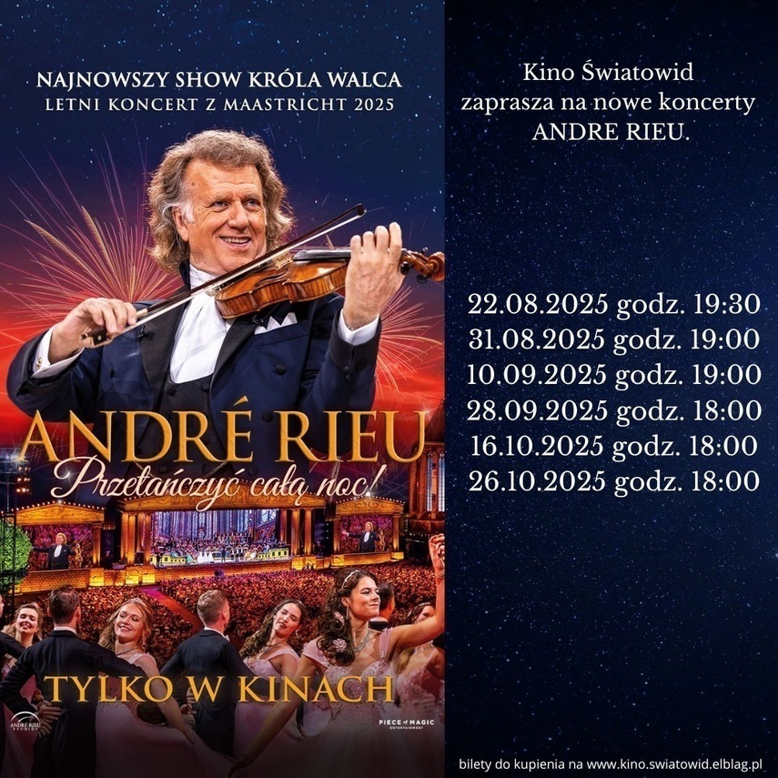 Elbląg, Wygraj bilety na Andre Rieu Elbląg, Wygraj bilety na Andre Rieu