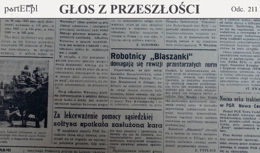 Elbląg, „Znaczne przekroczenia norm” (Głos z przeszłości, odc. 211) Elbląg, „Znaczne przekroczenia norm” (Głos z przeszłości, odc. 211)