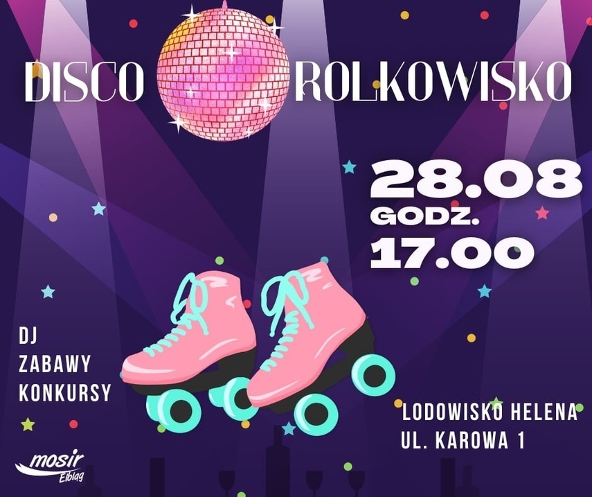 Elbląg, Rolkowisko w letnich rytmach disco! Elbląg, Rolkowisko w letnich rytmach disco!