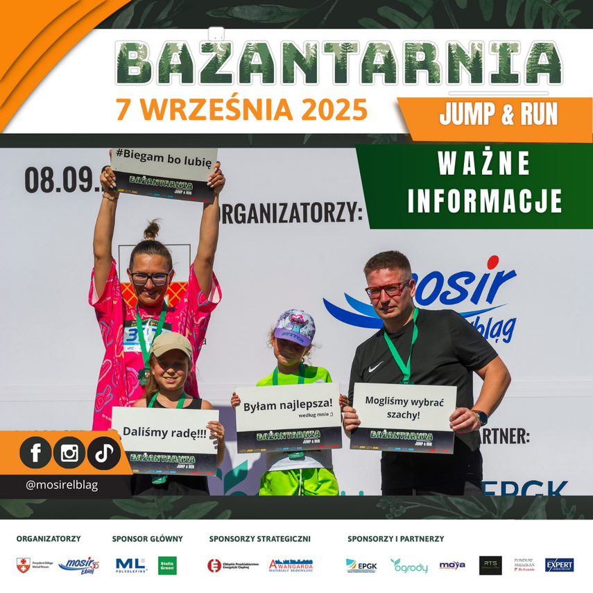 Elbląg, To musisz wiedzieć przed Bażantarnia Jump&Run