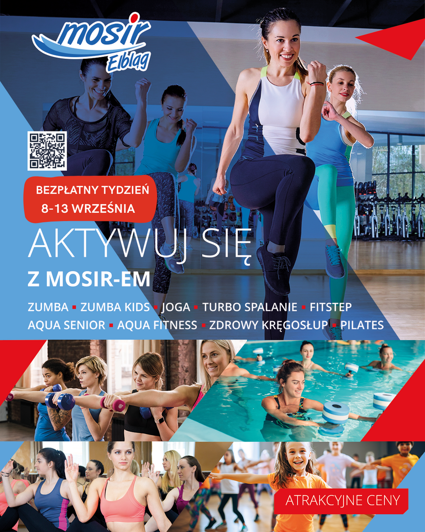Elbląg, Tydzień zajęć za 0 zł! Poznaj harmonogram „Aktywuj się z MOSiR-em”