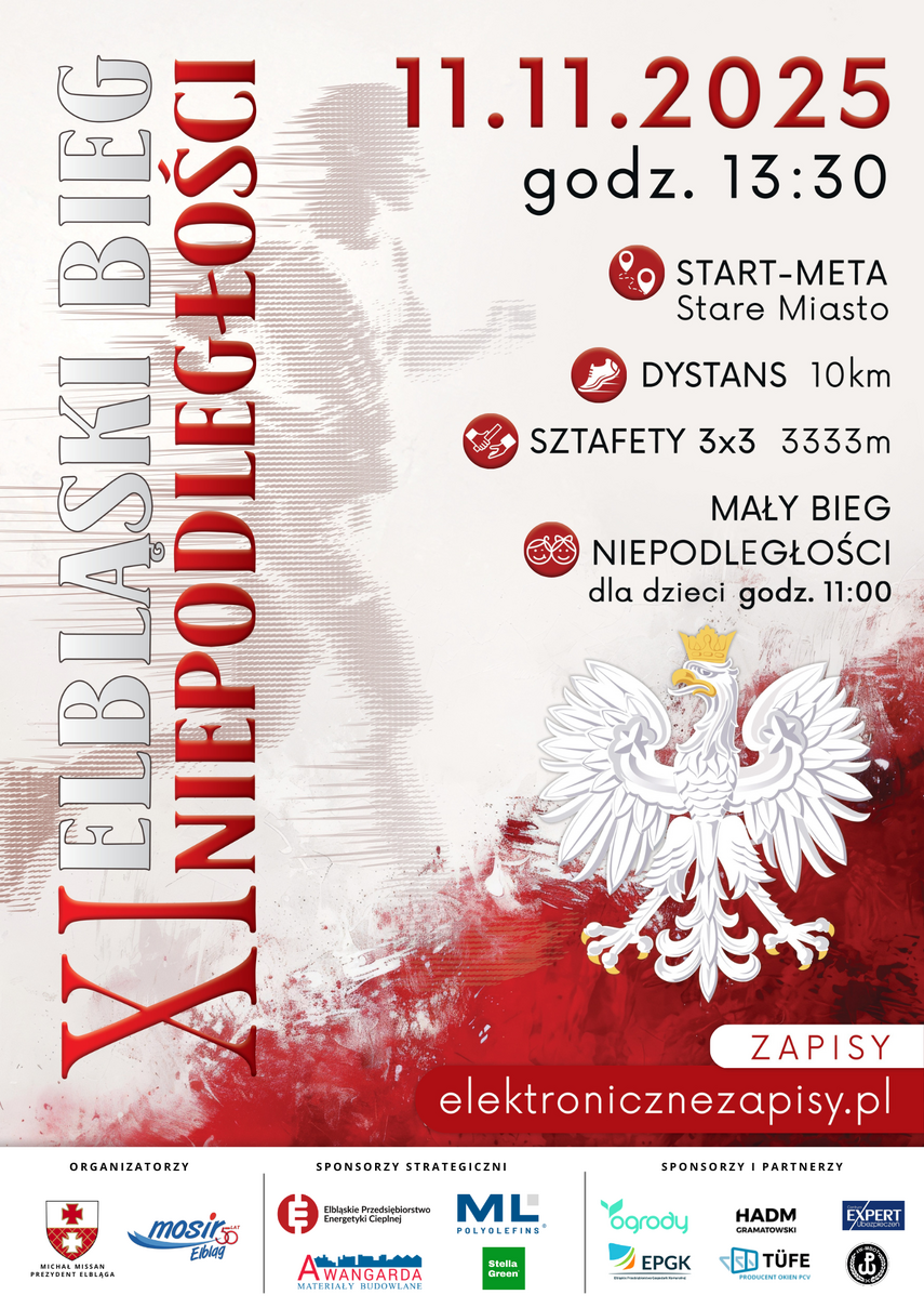 Elbląg, Ruszyły zapisy na XI Bieg Niepodległości