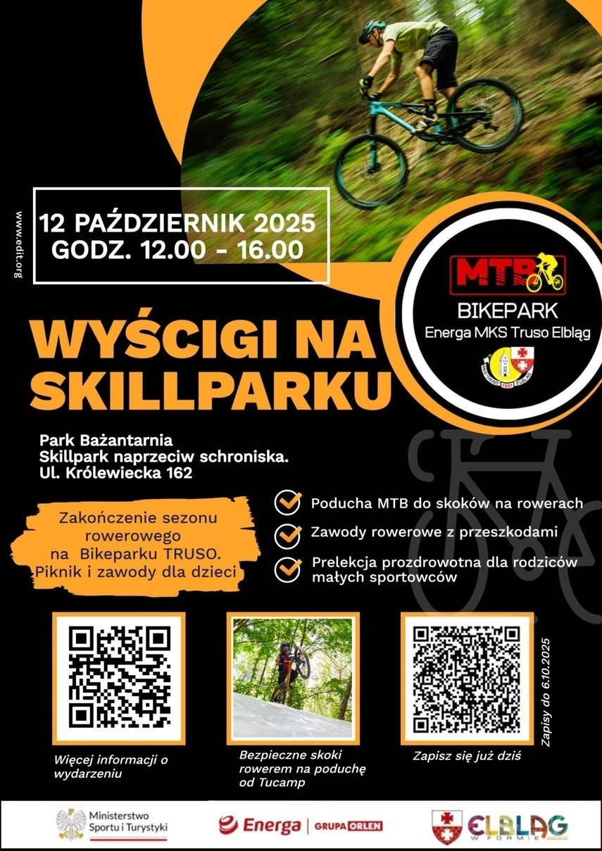 Elbląg, Wyścigi w Bikeparku, trwają zapisy