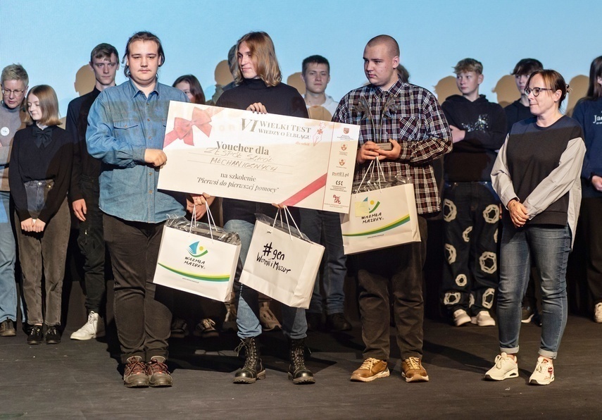 Elbląg, Laureaci młodzieżowej rywalizacji w Wielkim Teście sprzed rok - drużyna ZSM Elbląg, Laureaci młodzieżowej rywalizacji w Wielkim Teście sprzed rok - drużyna ZSM