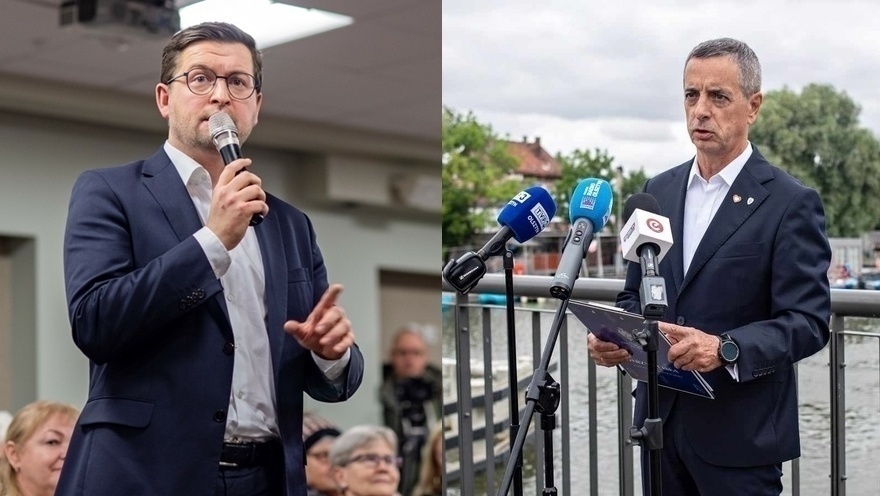 Elbląg, Od lewej Andrzej Śliwka i Jerzy Wcisła, Elbląg, Od lewej Andrzej Śliwka i Jerzy Wcisła,
