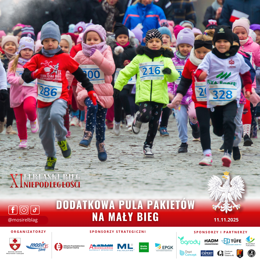 Elbląg, Dodatkowe miejsca w Małym Biegu Niepodległości!