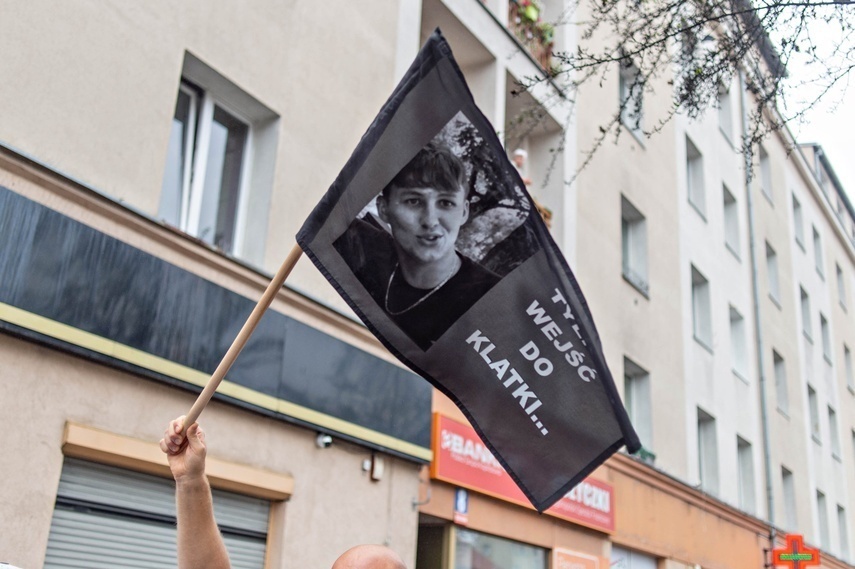 Elbląg, Zdjęcie z marszu ku pamięci Oliwiera, który odbył się we wrześniu w Elblągu Elbląg, Zdjęcie z marszu ku pamięci Oliwiera, który odbył się we wrześniu w Elblągu