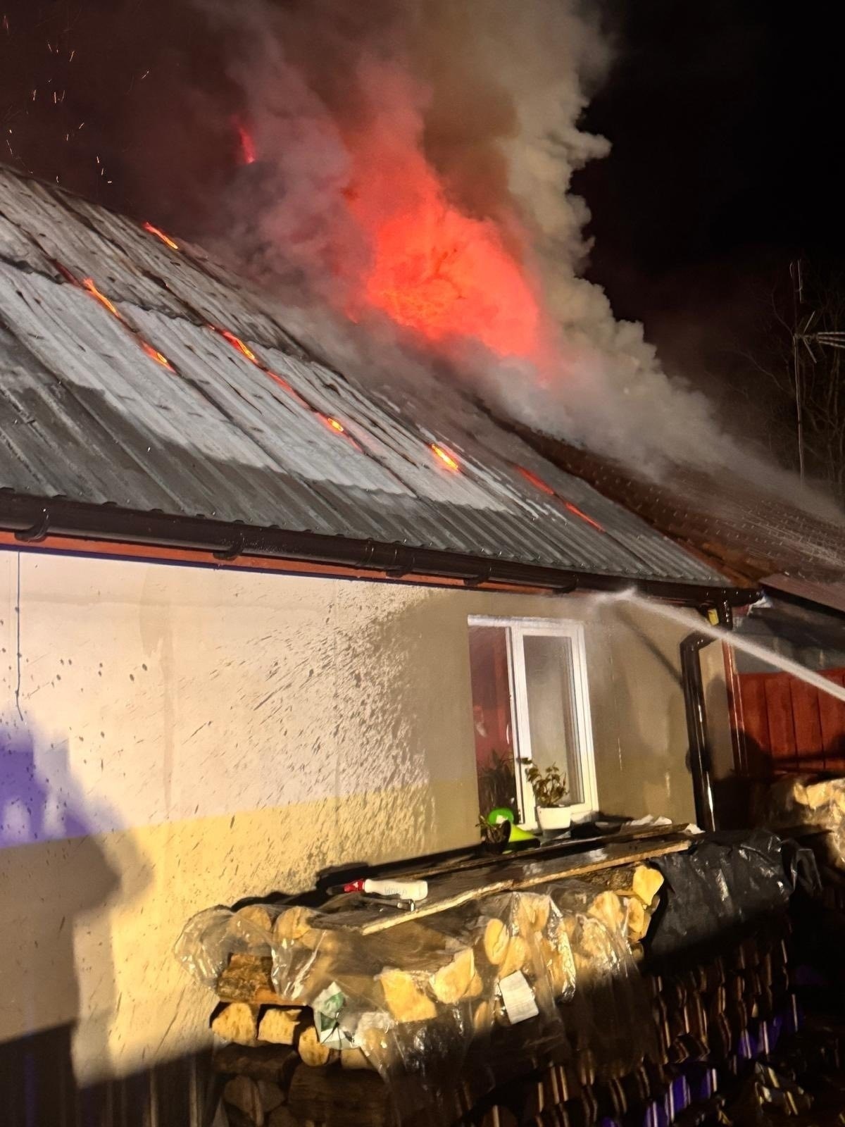 Elbląg, Pożar w Suchaczu, Elbląg, Pożar w Suchaczu,