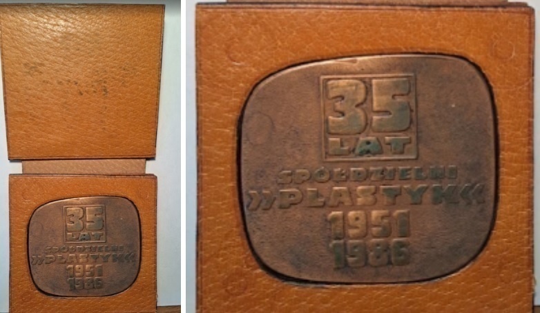 Elbląg, Medal jubileuszowy 35-lecia Plastyka. Opis w tekście Elbląg, Medal jubileuszowy 35-lecia Plastyka. Opis w tekście