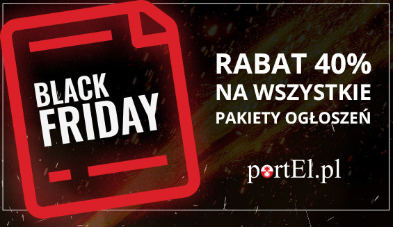 Tanie ogłaszanie! Black Friday na portEl.pl