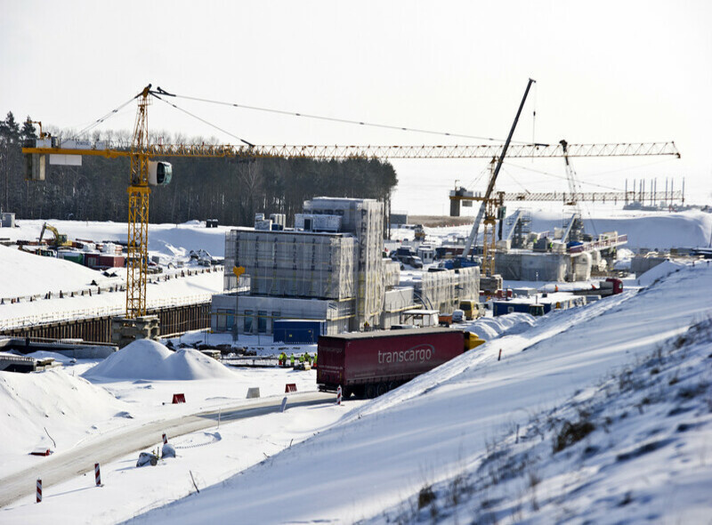 Elbląg, Budowa przekopu w 2021 roku. Elbląg, Budowa przekopu w 2021 roku.
